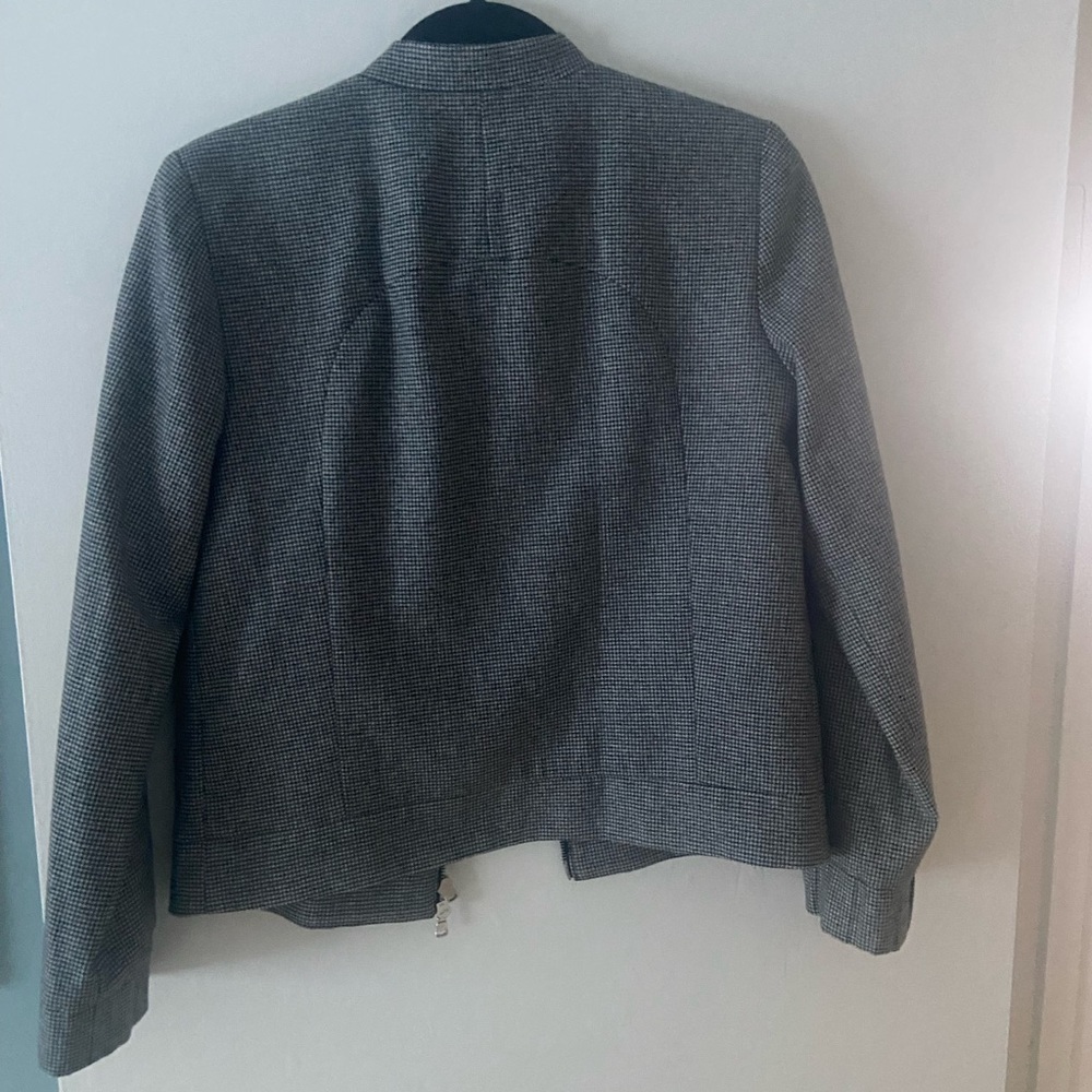 Tibi Wool Cropped Zip-Up Jacket - Picture 2 of 6